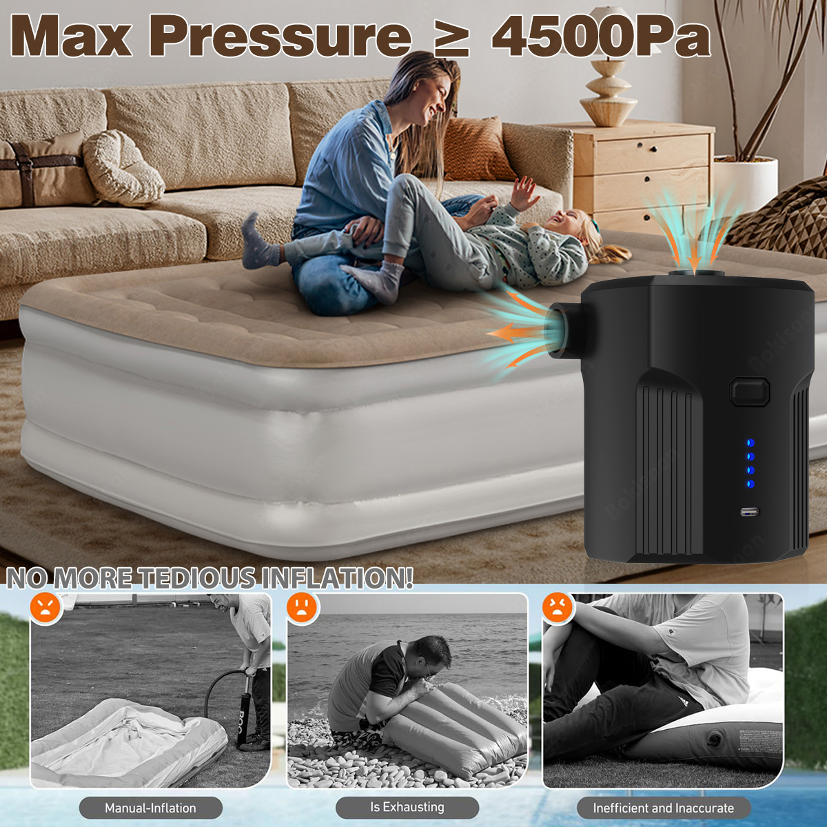 Portable Electric Air Pump for - Outdoor Camping Carpet 评论和价格