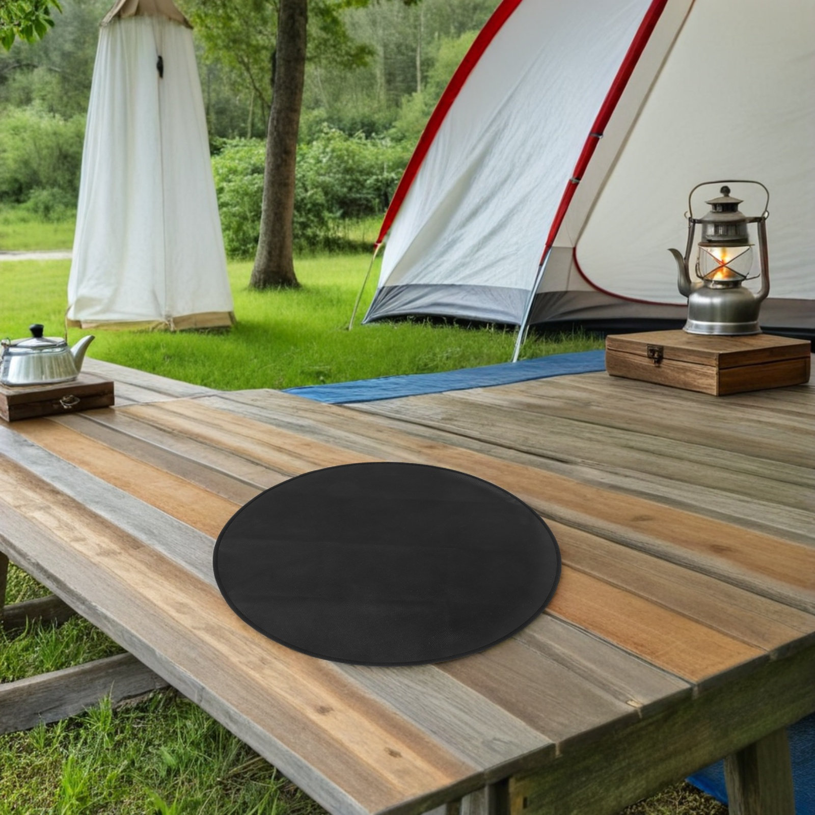 24 Inch Round Heat Resistant F - Outdoor Camping Decke 评论和价格