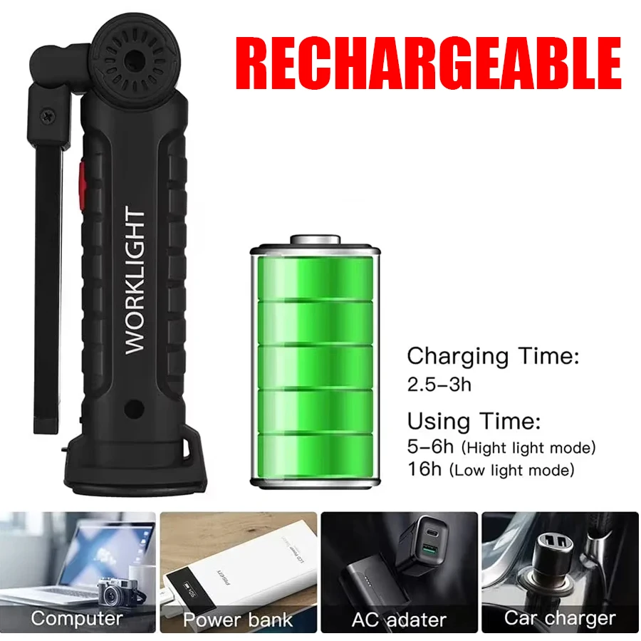 New Portable COB LED Flashligh - Outdoor Camping Glamping 评论和价格