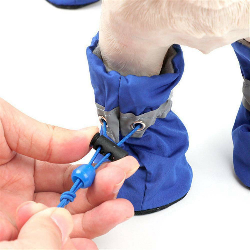 4PCS Small Dog Shoes Hiking Bo - Outdoor Camping Slippers 评论和价格