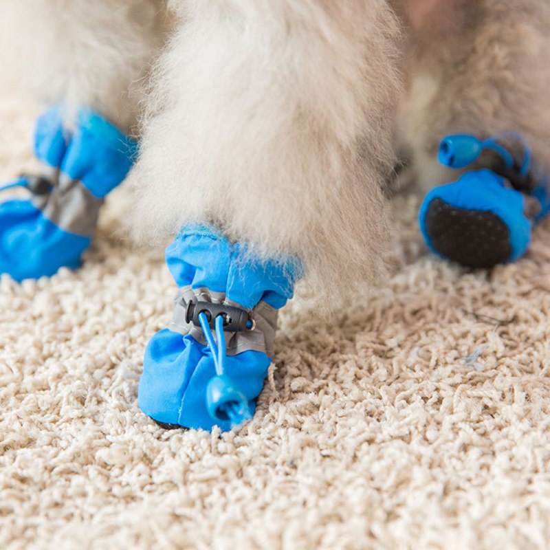 4PCS Small Dog Shoes Hiking Bo - Outdoor Camping Slippers 评论和价格