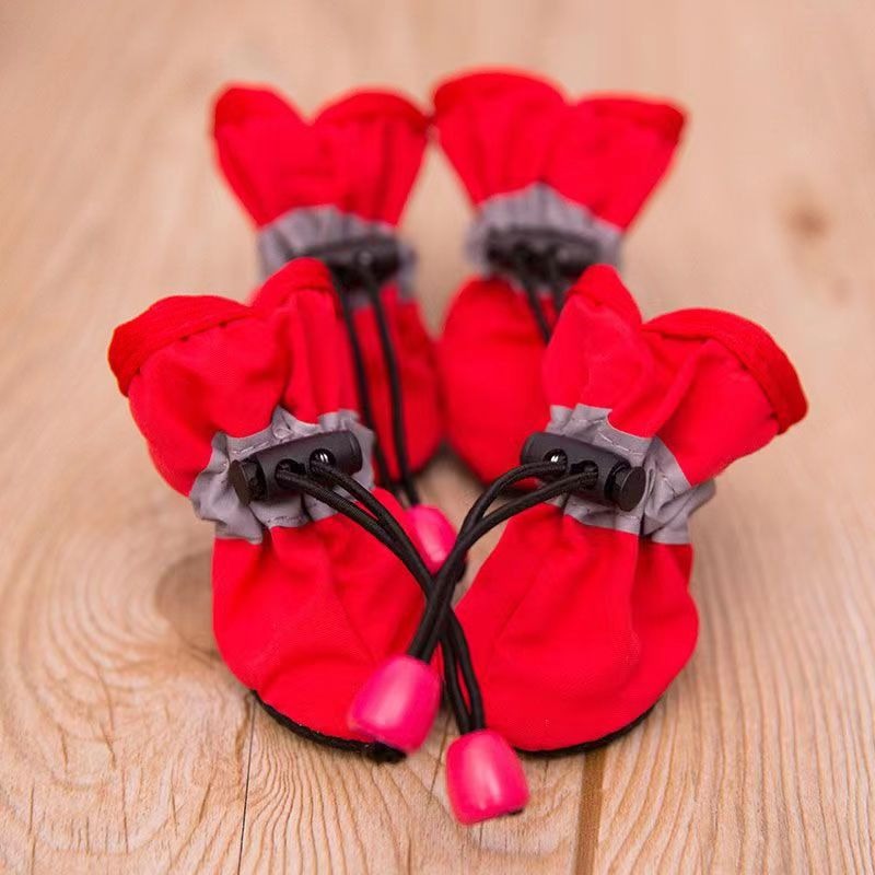 4PCS Small Dog Shoes Hiking Bo - Outdoor Camping Slippers 评论和价格