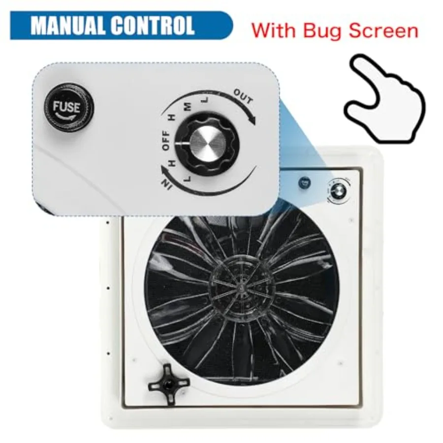 RV roof vent fan for camping a - Camping Quiet 评论和价格