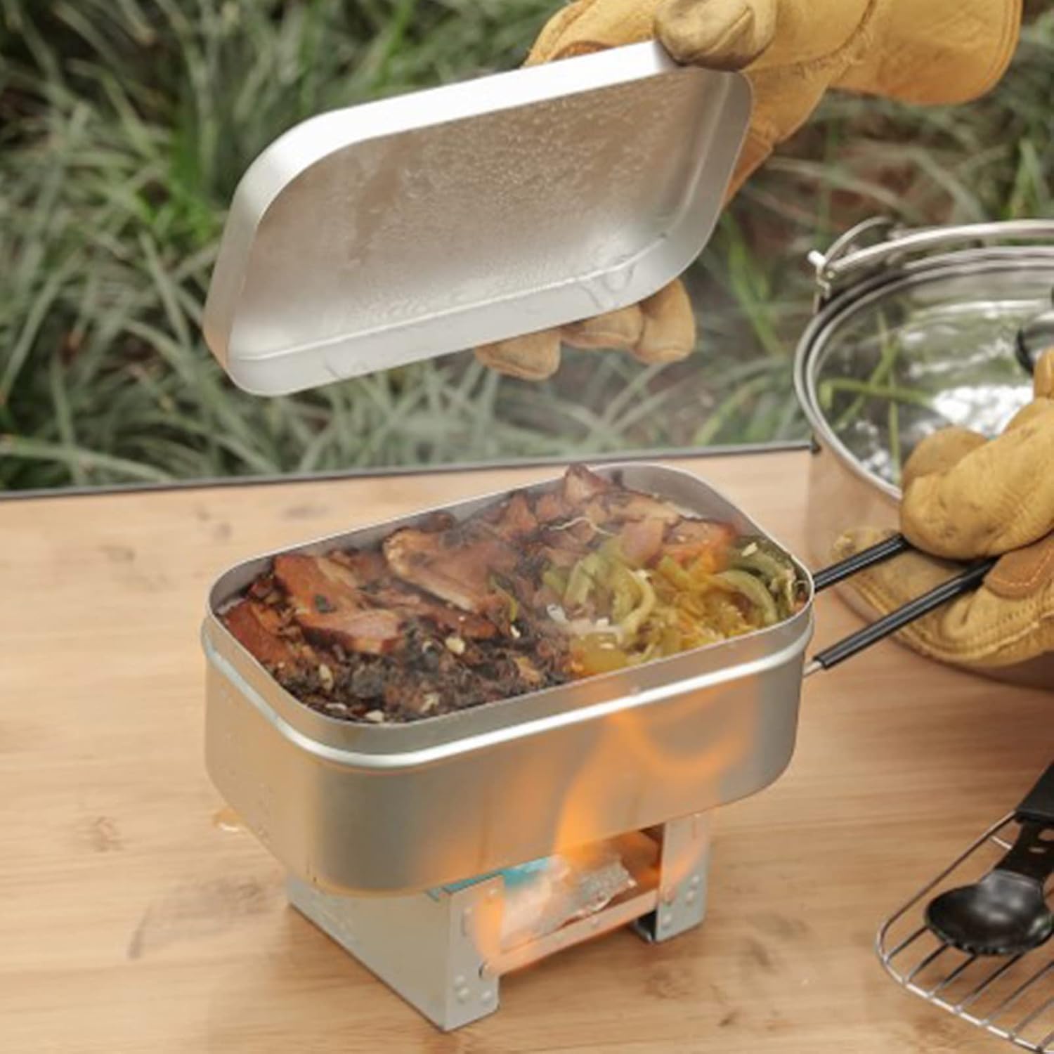 Foldable Bento Box Handle, Lun - Outdoor Camping Outfit 评论和价格