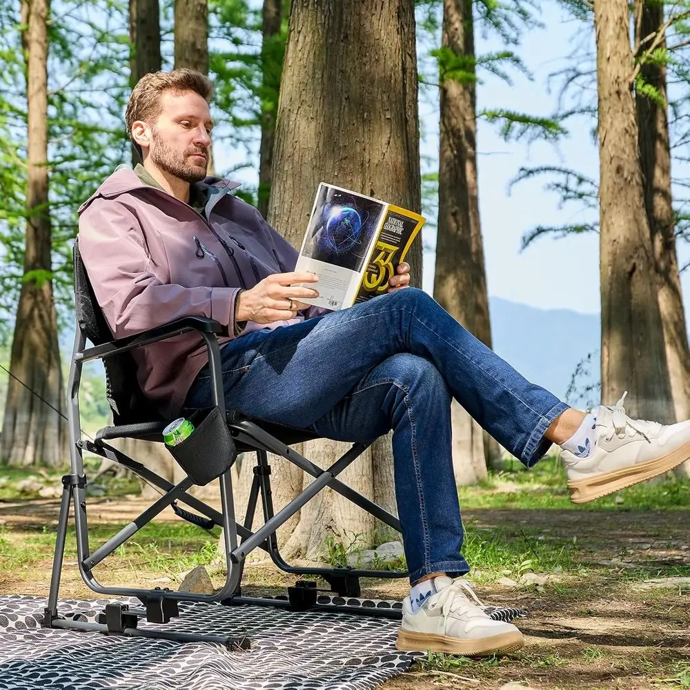 Durable Black Camping Rocker C - Outdoor Camping Rocker 评论和价格