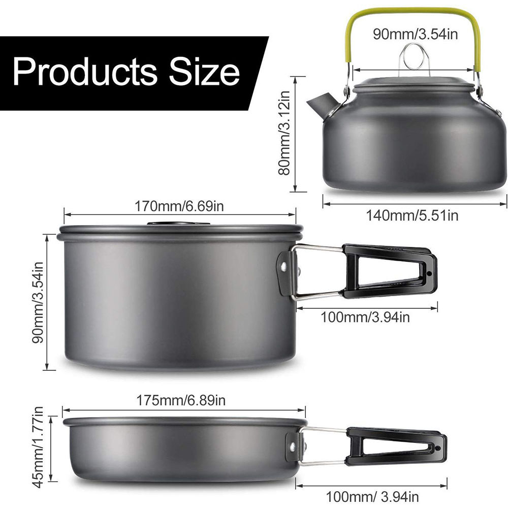 Outdoor Camping Cookware Set M - Outdoor Camping Outfit 评论和价格