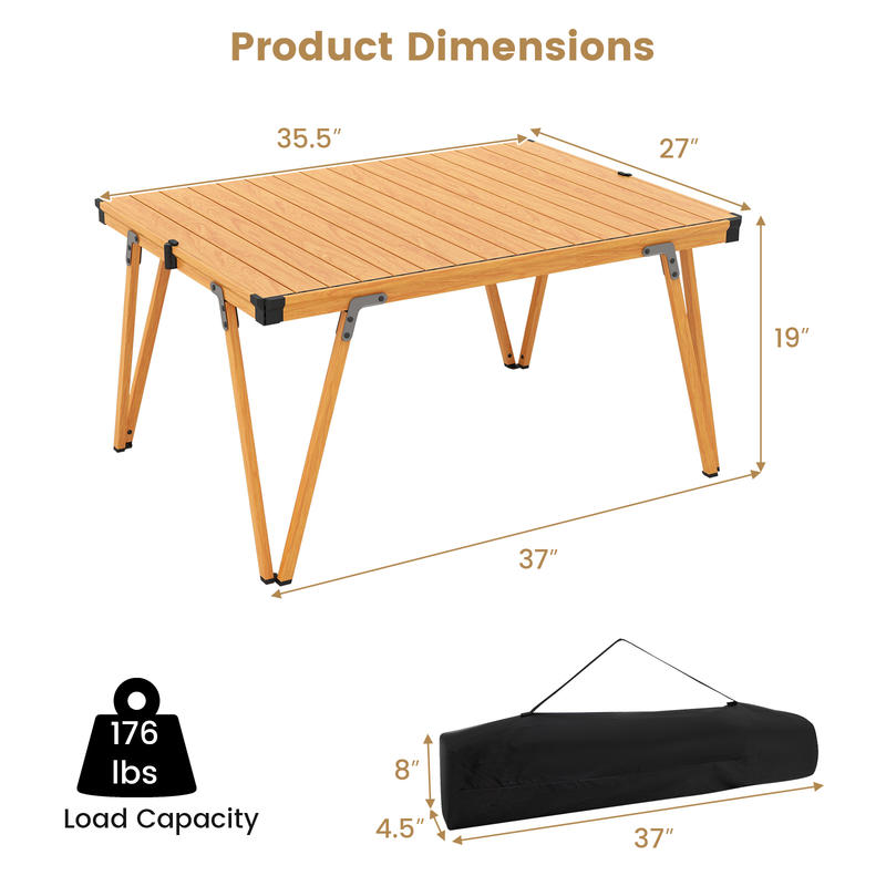 Single Folding Picnic Table 93 - Outdoor Camping Table With Storage 评论和价格