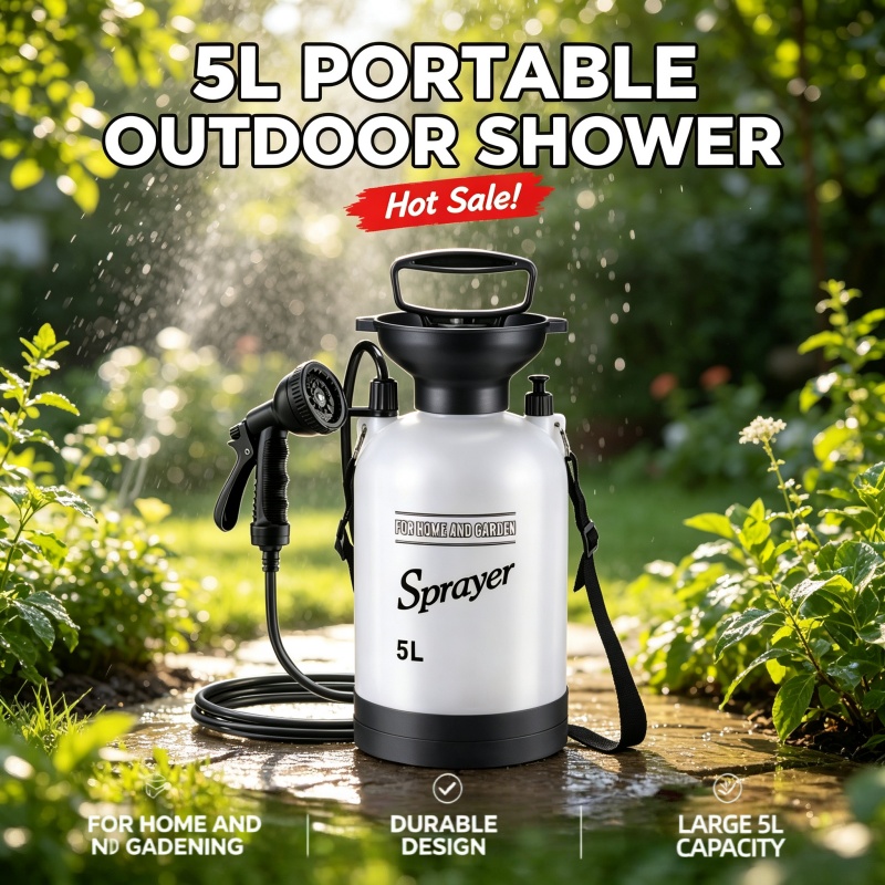 5L Portable Camping Shower Man - Outdoor Camping Carpet 评论和价格