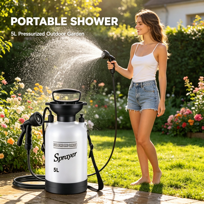 5L Portable Camping Shower Man - Outdoor Camping Carpet 评论和价格