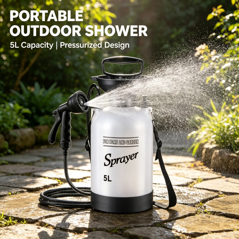 5L Portable Camping Shower Man - Outdoor Camping Carpet 评论和价格